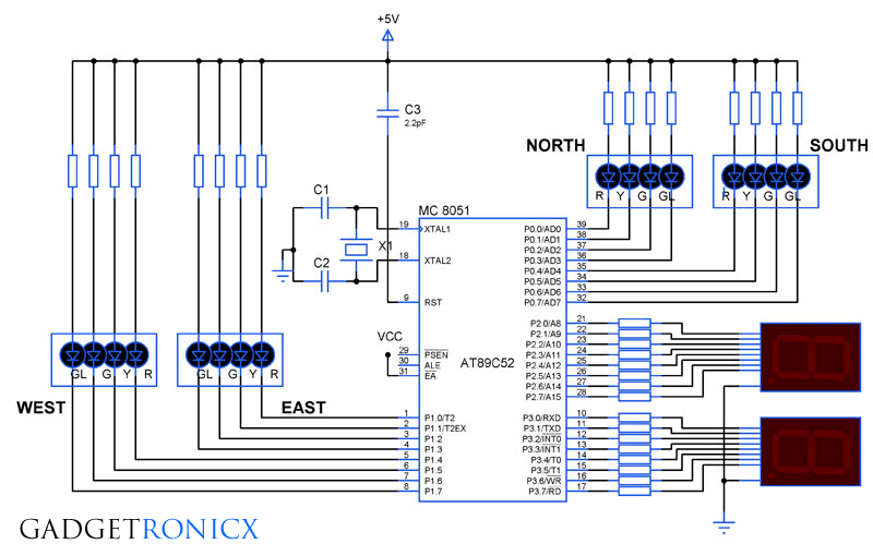 CONTROLLING CIRCUIT OF TRAFFIC LIGHT BASED ON LOGIC MULTI-VALORES