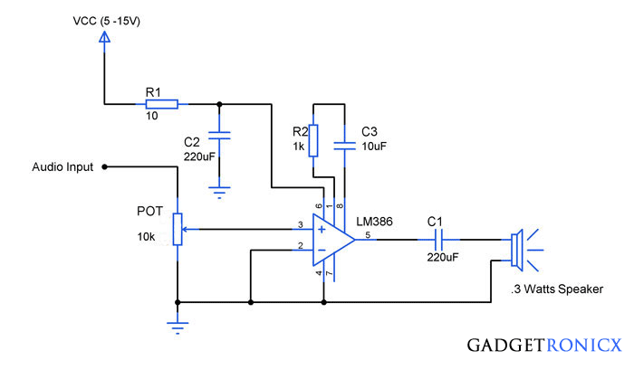 audio-amplifier-circuit-lm386