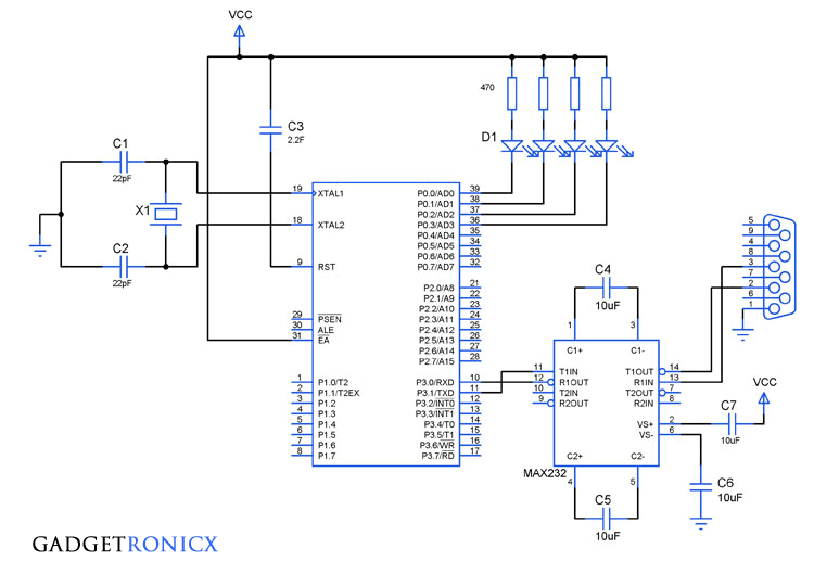 serial-interrupt-8051-microcontroller