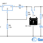 Solar powered LED light circuit