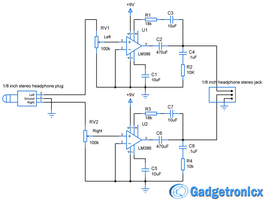 Circuit Diagram For 170915 Headphone Receptacle