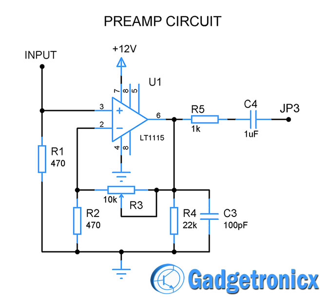 50w Diy Hi Fi Audio Amplifier With Protection Circuitry Gadgetronicx