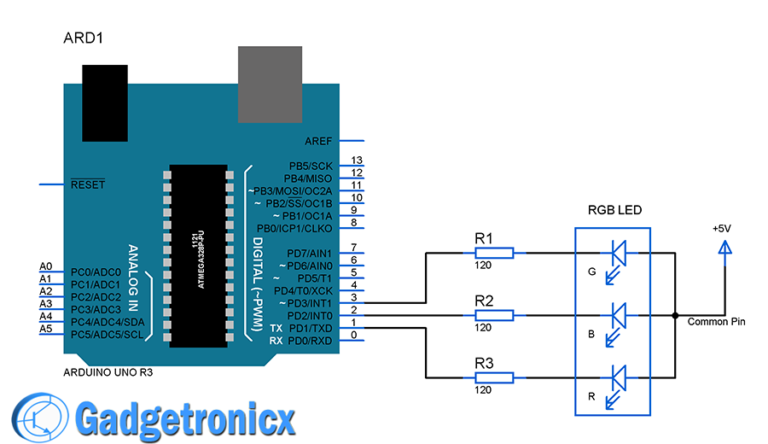 Rgb Led Wiring Diagram Arduino