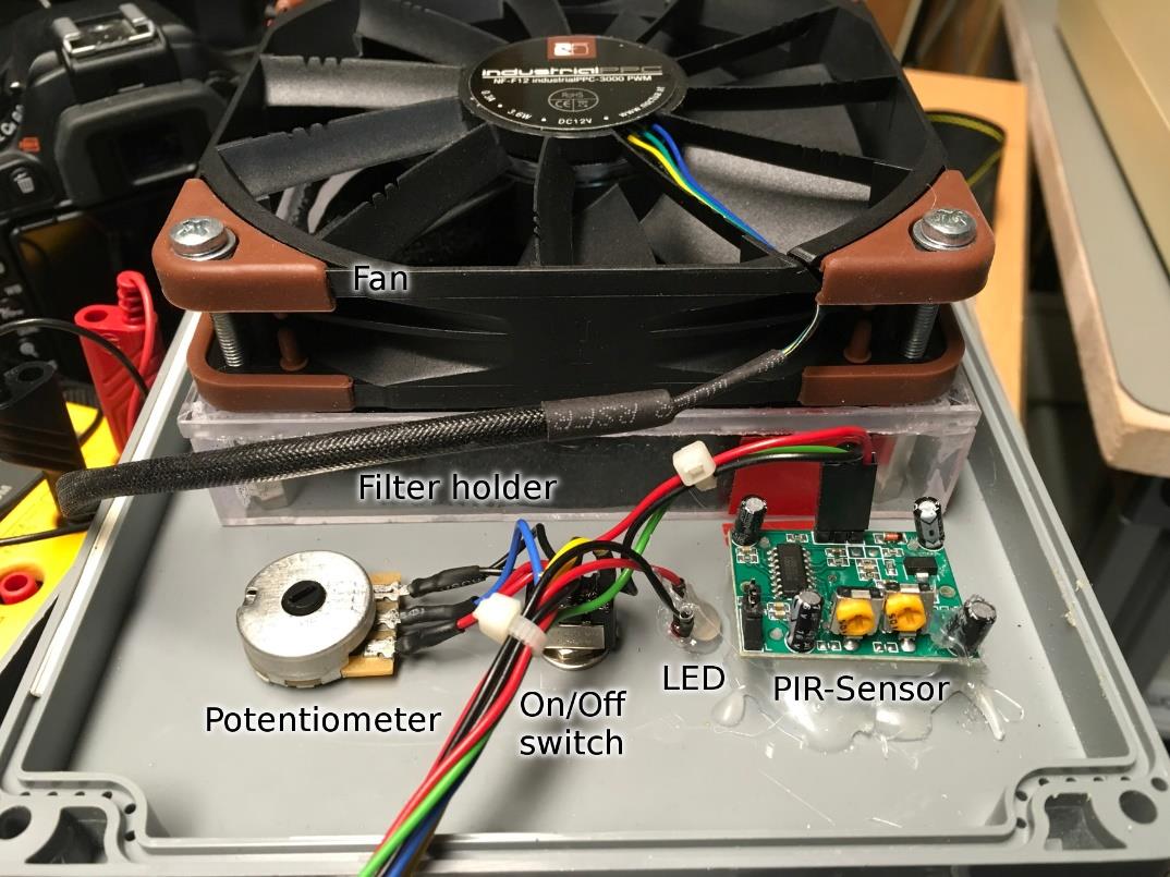 Solder-Fume-Extractor setup