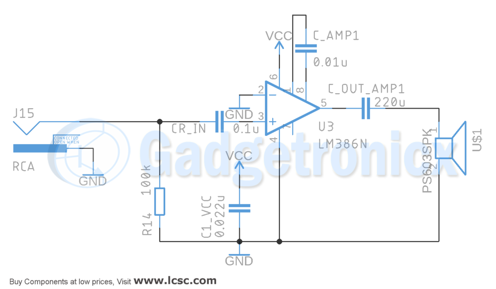 Lm386 headphone 2025 amp