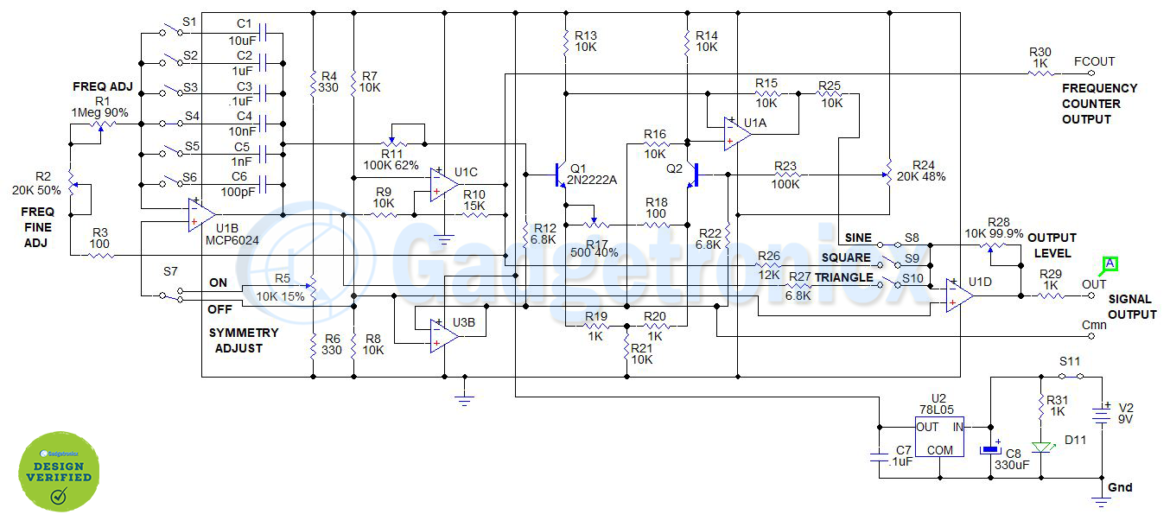 Improved DIY Function generator project - Gadgetronicx