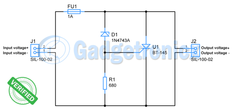 Overvoltage protection circuit Circuit Diagram